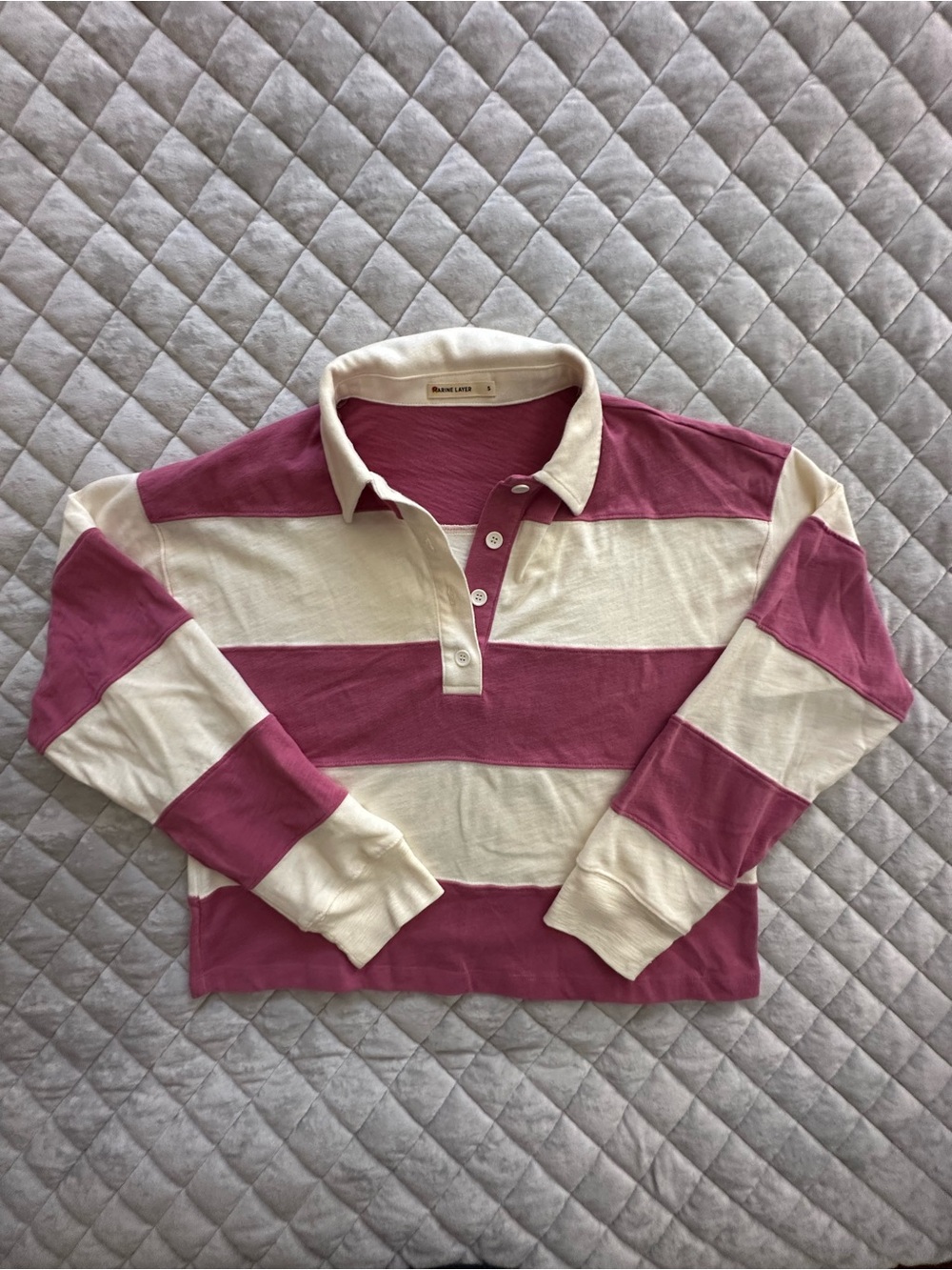 Marine Layer Striped polo